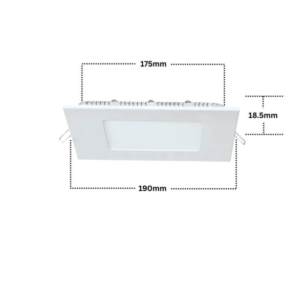 LED RECESSED PANEL LIGHT SQUARE - 15W - Image 2
