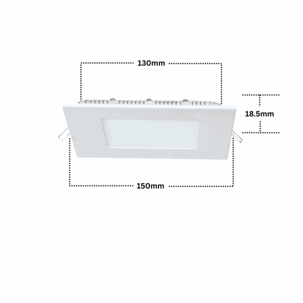 LED RECESSED PANEL LIGHT SQUARE - 9W - Image 2