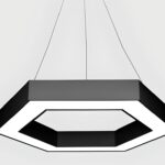 LED HOLLOW HEXAGON PENDANT LIGHT - 24W - 6500K