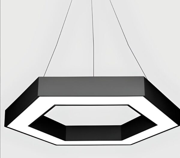 LED HOLLOW HEXAGON PENDANT LIGHT - 24W - 6500K