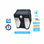 Adjustable SMD LED Solar Flood Light With Sensor 2.2W, 3 Lighting Modes, Portable Solar Panel, 150LM, IP65, 6500K