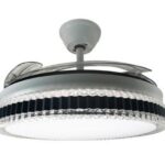 30W Ceiling Fan with 70W Lamp CCT 6500k/4200k/3000k, with Remote Control