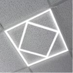 600x600mm LED Diamond Frame Light - 48W, Cool White (6500K)
