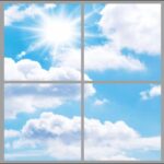 48W LED Sky Panel – 600×600 – Square – Recessed 6500k, Set of 4 ,Flat