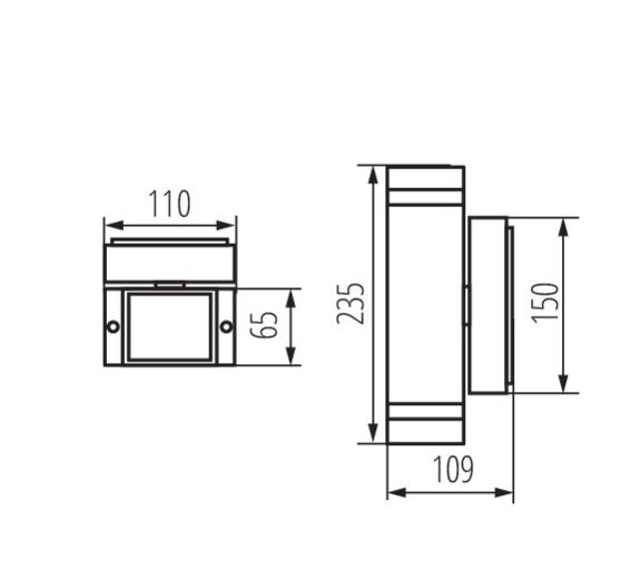 Led Up and Down Light Black - Image 4