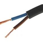 Black 2-Core 1.5mm Flexible Cable 100m Drum